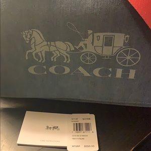Coach denim shoulder bag pre-owned